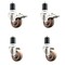 Service Caster 3 Inch 316SS High Temp Glass Filled Nylon 1-3/4 Inch Stem Caster Lck Brake, 2PK SS316TTLEX20S314-GFNSHT-2-S-2-134 - alternate 1